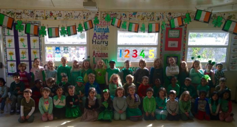 Junior infant St Patricks Day Performance