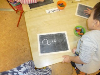 a Writing Station chalk