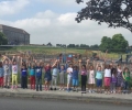 Junior infants out walking